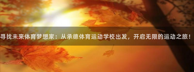J9官网下载娱乐：寻找未来体育梦想家：从承德体育运动